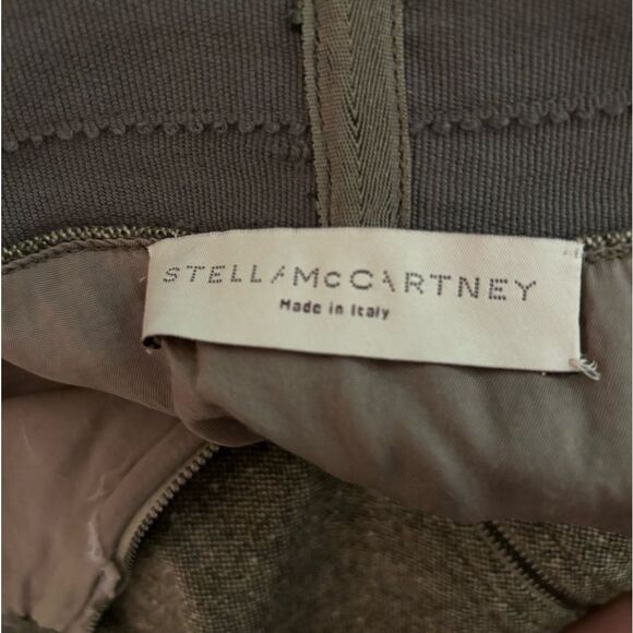 Stella McCartney Tweed Green Wool Blend Pencil Skirt | EU Size 44 | EUC - Picture 6 of 8